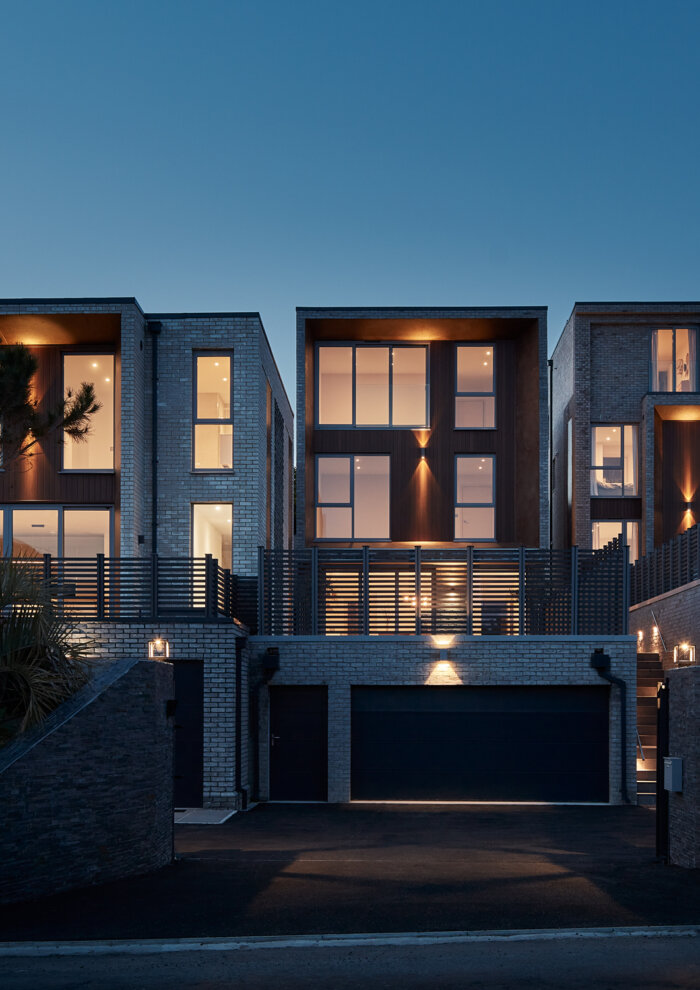 chamfer, roedean, brighton, house, modern, new, night, architecture, architects