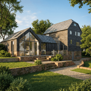 restoration, and extension of listed historic mill in sussex